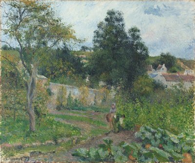 Vegetable Garden at the Hermitage by Camille Jacob Pissarro